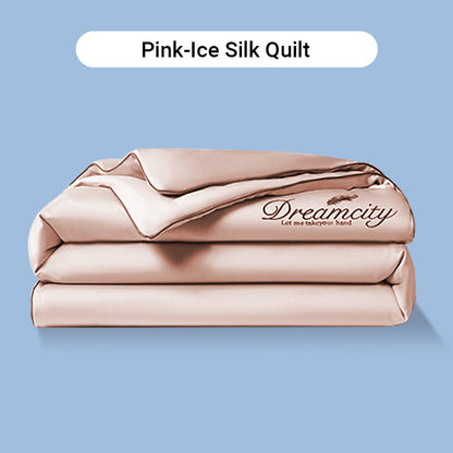 💖 Saldi imperdibili - 50% di sconto💖 ❄️ Set da letto estivo in seta ghiacciata, quattro pezzi🛏️