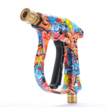 🔫 OFFERTA LAMPO: SCONTO DEL 50%! 🎨 Idropulitrice ad alta pressione (150 bar) – 5 ugelli, design graffiti e pulizia multifunzione 🧼