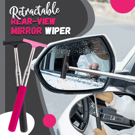 🚗 Tergicristallo Telescopico per Specchietti Auto 🌧️ | Asta Estensibile fino a 98cm e Testina in Gomma Multistrato 🪟 | Rimozione Rapida Acqua e Pioggia, Guida Sicura ✨