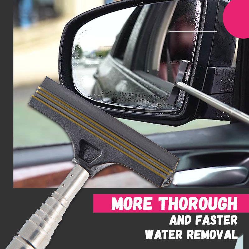 🚗 Tergicristallo Telescopico per Specchietti Auto 🌧️ | Asta Estensibile fino a 98cm e Testina in Gomma Multistrato 🪟 | Rimozione Rapida Acqua e Pioggia, Guida Sicura ✨