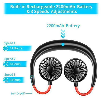 ✨ Saldi Estivi ✨ Ventilatore Portatile da Collo