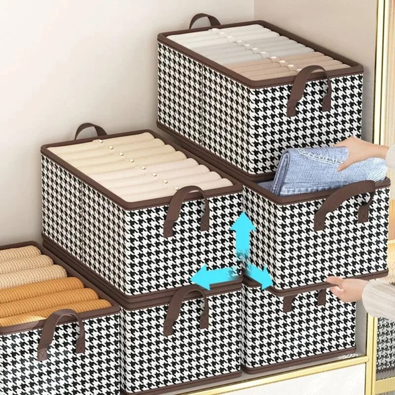 👖 Organizzatore pieghevole per jeans per armadio – Risparmia il 60% di spazio e trova i pantaloni in 1 secondo! 🏠