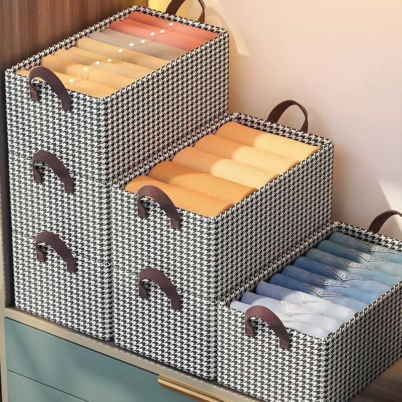 👖 Organizzatore pieghevole per jeans per armadio – Risparmia il 60% di spazio e trova i pantaloni in 1 secondo! 🏠