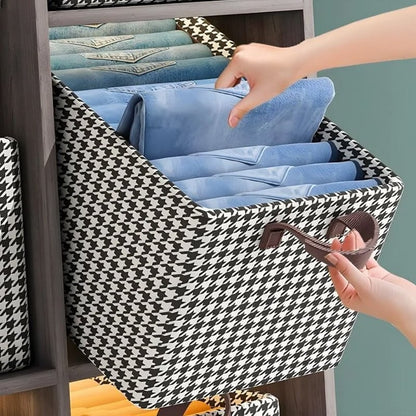 👖 Organizzatore pieghevole per jeans per armadio – Risparmia il 60% di spazio e trova i pantaloni in 1 secondo! 🏠
