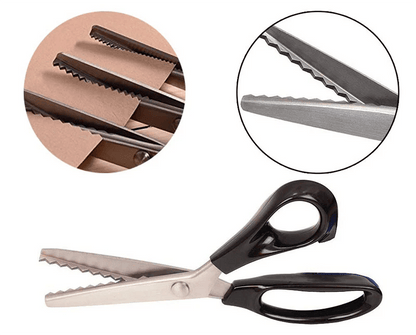 ✂️🧵 Forbici a bordo zig-zag in acciaio inossidabile – Impugnatura ergonomica, anti-sfilacciamento, taglia tessuto, carta e cuoio con una finitura pulita, il coltellino svizzero dei lavori creativi 🌸🎨