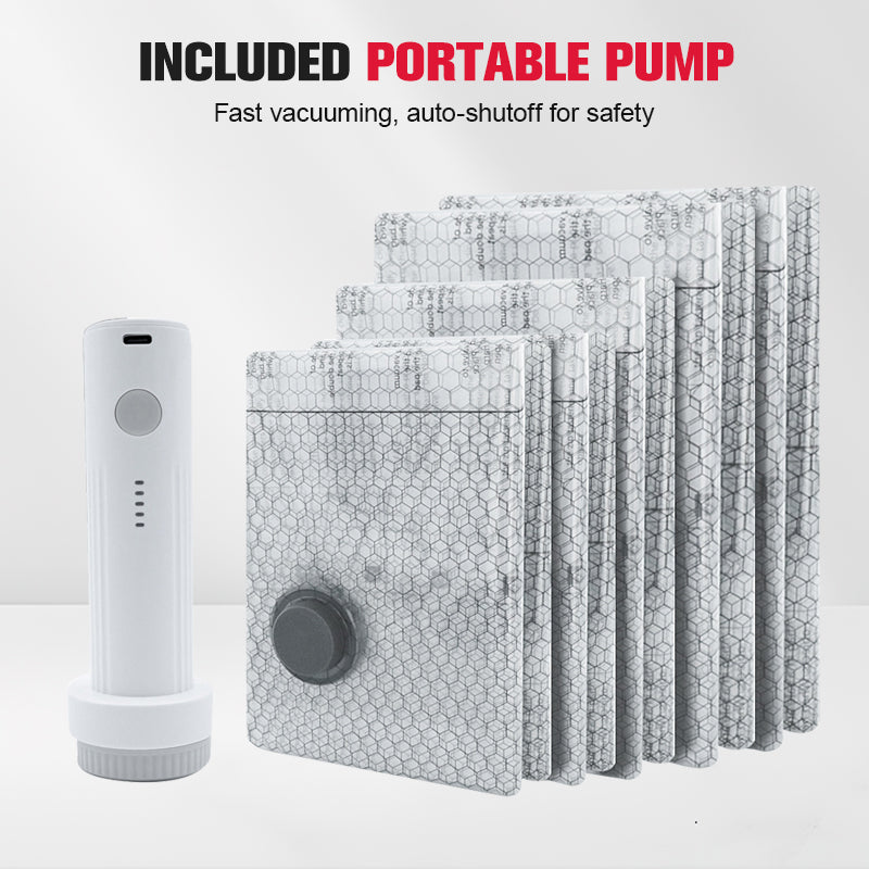 🎅 VENDITA CALDA 50% DI SCONTO🎁 Sacche sottovuoto da viaggio + kit pompa portatile