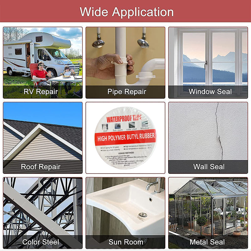 🛠️ Nastro Riparazione in Alluminio Alta Resistenza | Impermeabile e Anti-Perdite 💧 | Resiste a Calore, UV e Pioggia ☀️ | per Tetti, Tubature e Auto 🏠 | 4 Misure, 10 m 📏