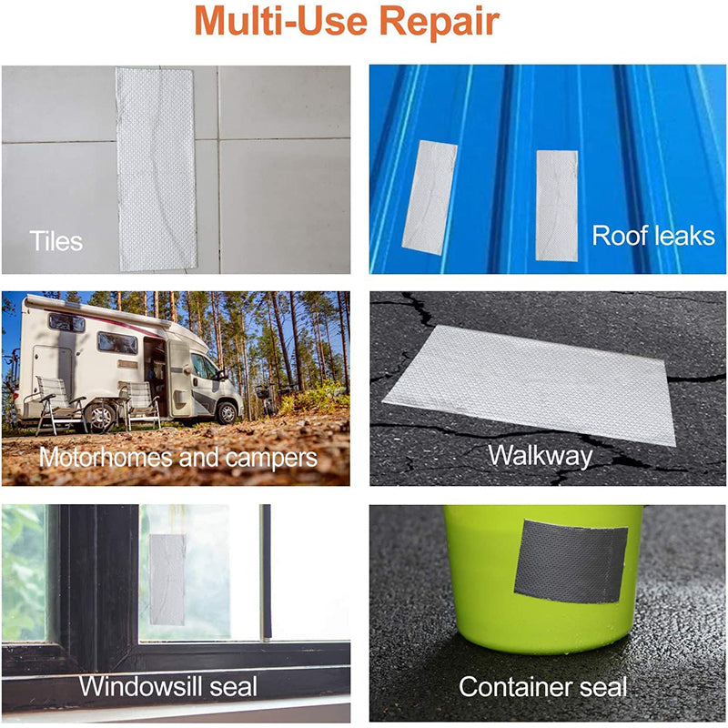 🛠️ Nastro Riparazione in Alluminio Alta Resistenza | Impermeabile e Anti-Perdite 💧 | Resiste a Calore, UV e Pioggia ☀️ | per Tetti, Tubature e Auto 🏠 | 4 Misure, 10 m 📏