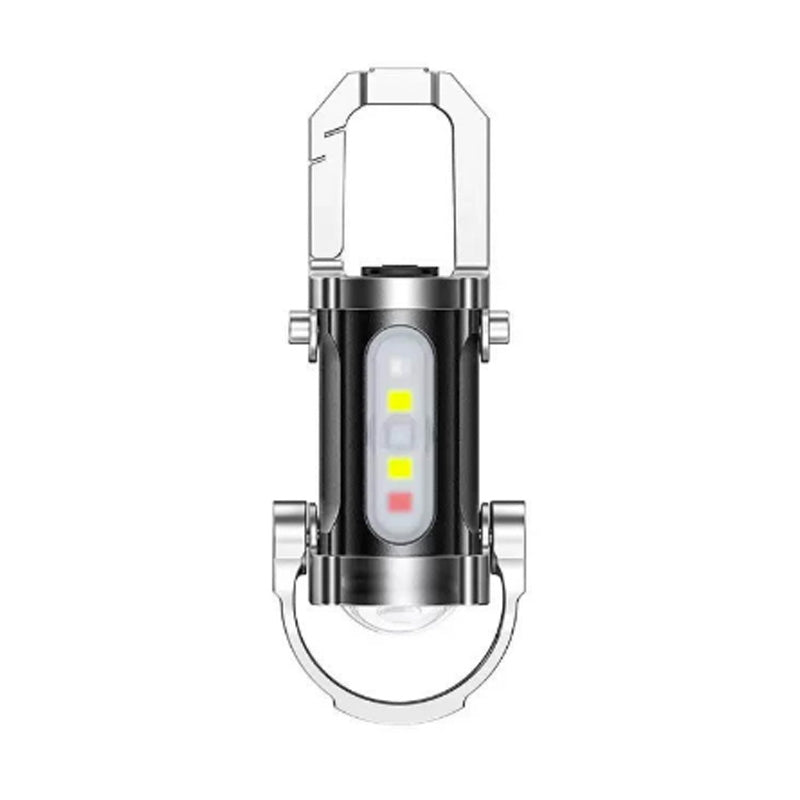 Torcia Portatile Portachiavi Ricaricabile e Luminosa