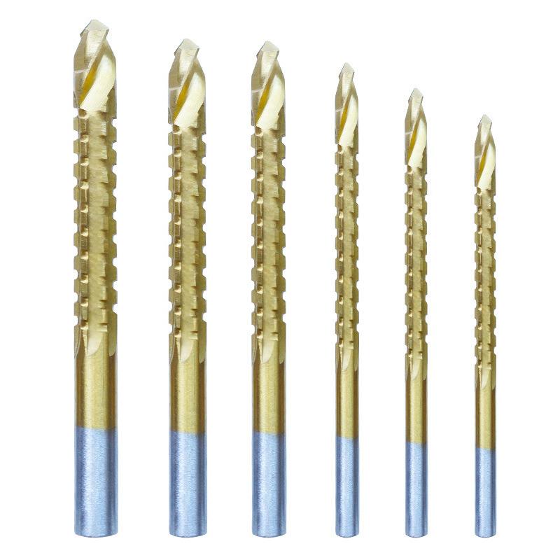 🔩Compra di più, risparmia di più✨ Set Punte Elicoidali in Titanio (6 PZ) – Alta resistenza, Per foratura precisa & Adatto per metalli duri ⚙️