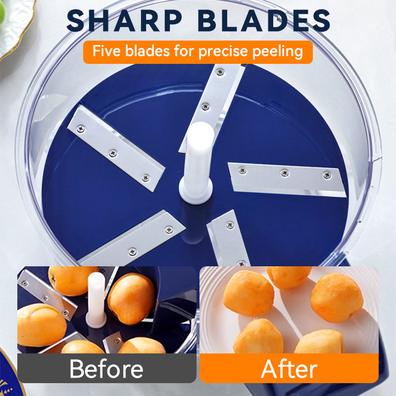 Sbucciatore Elettrico per Frutta e Verdura Trasparente