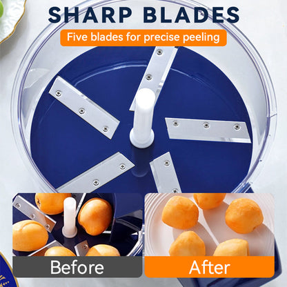 Sbucciatore Elettrico per Frutta e Verdura Trasparente