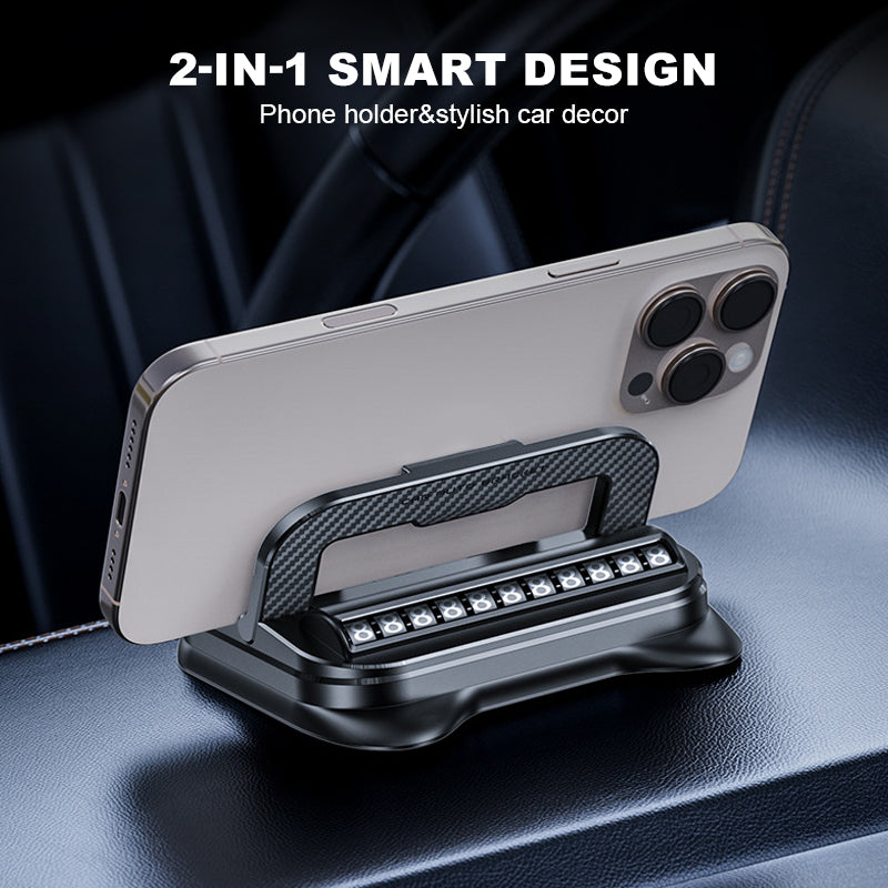 📱 SCONTO DEL 50% ORA! ✨ Supporto per telefono pieghevole girevole a 360° - Compatibilità universale con base antiscivolo per scrivania, auto e viaggi 🚗💻