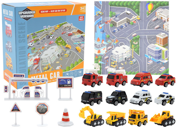 🔥Promozione a tempo limitato 50% DI SCONTO!!!🚗Calendario dell'Avvento per bambini: set di veicoli da cantiere in lega