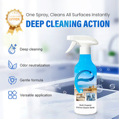 🥳VENDITA CALDA 2026🥳💞+50.000 PEZZI VENDUTI!🧼🌿 Grasso ostinato? Scompare in secondi! Potente spray cucina multisuperficie. ✨🍳