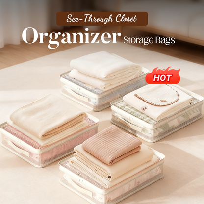 🧡COMPRA 1, RICEVI 1 GRATIS🧡Borse trasparenti per organizzare l'armadio🛍️