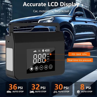 Portable Car Jump Starter with Air Compressor