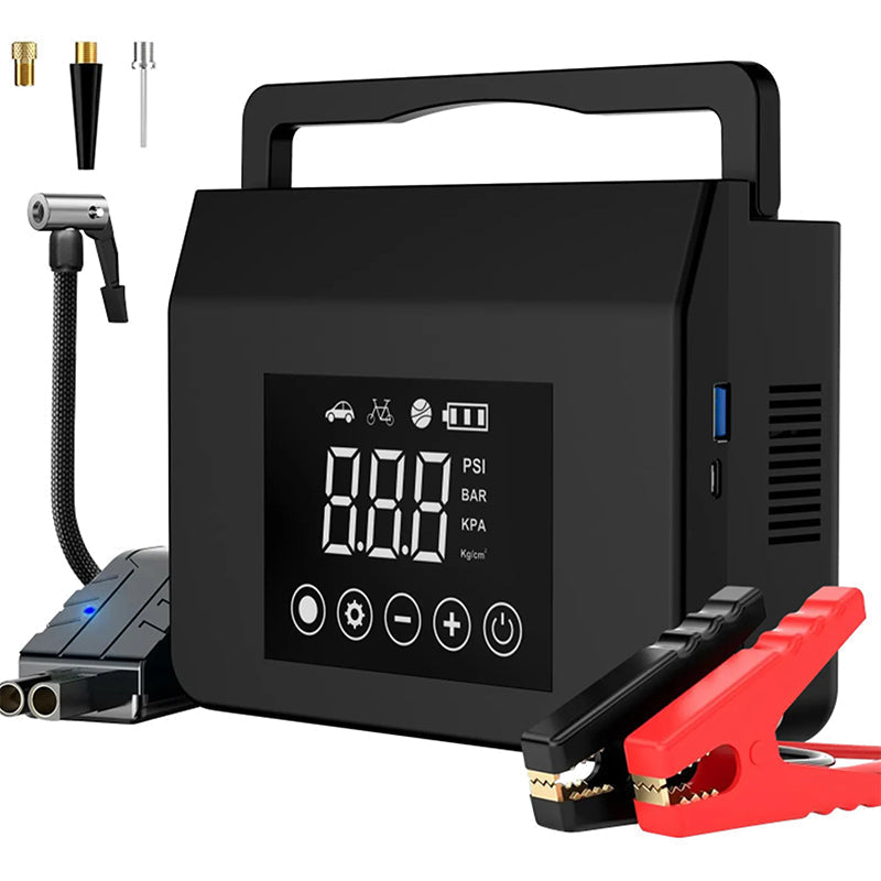 Portable Car Jump Starter with Air Compressor