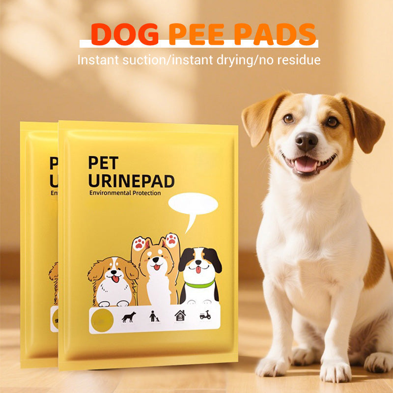 🐾 Tappetini Igienici Super Assorbenti per Cani | Assorbimento in 10 Secondi ⏱️ | Bloccaggio a Tre Strati Anti-Perdita 🛡️ | Base Impermeabile per Pavimenti e Tappeti 🏠 | Confezioni da 50 Pezzi, 25×30 cm 📏