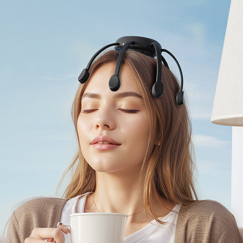 🐙 SCONTO DEL 50% ORA! 💆‍♂️ Massaggiatore Testa Intelligente a Polpo – Impastamento Rilassante, Modalità Multiple e Design Portatile 🔋