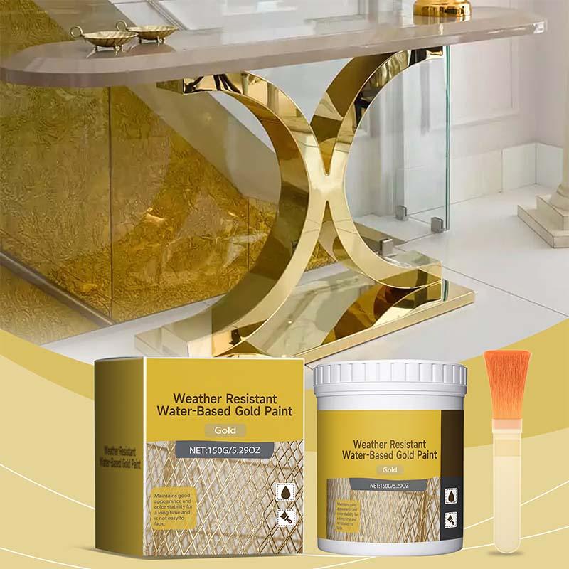 🎨Vernice Oro a Base d'Acqua Resistente agli Agenti Atmosferici