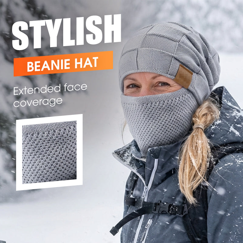 Cappello invernale caldo con coprifaccia