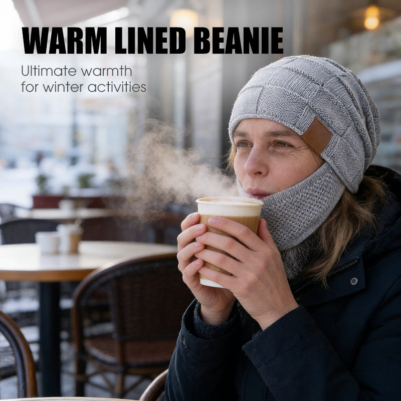 Cappello invernale caldo con coprifaccia