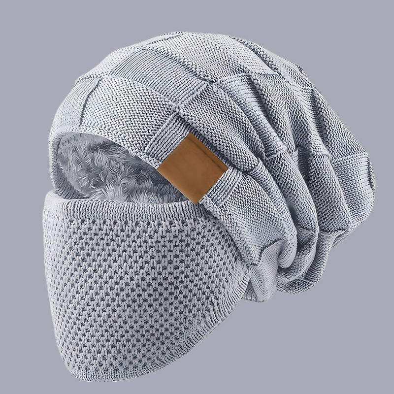 Cappello invernale caldo con coprifaccia
