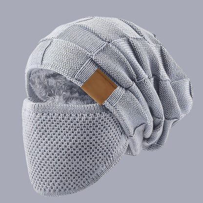 Cappello invernale caldo con coprifaccia