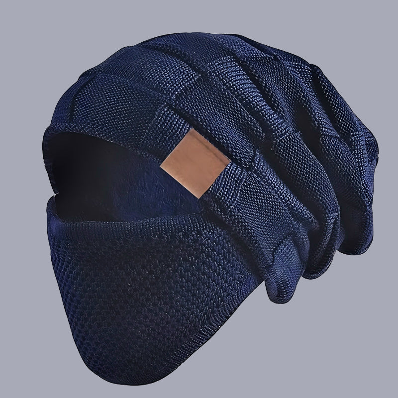 Cappello invernale caldo con coprifaccia