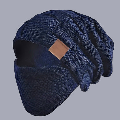 Cappello invernale caldo con coprifaccia