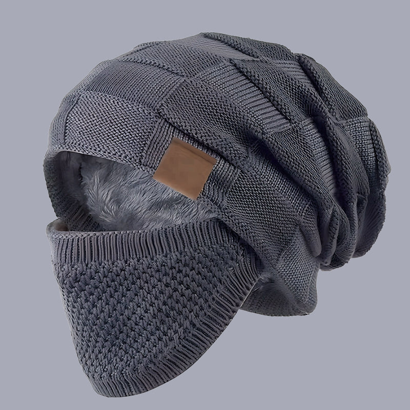 Cappello invernale caldo con coprifaccia