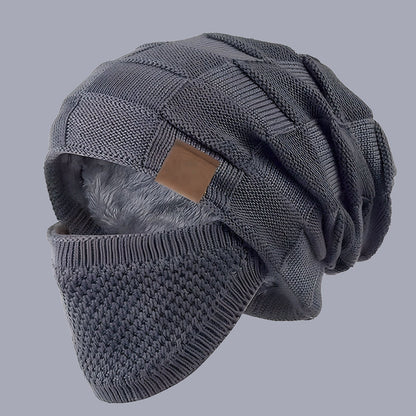 Cappello invernale caldo con coprifaccia