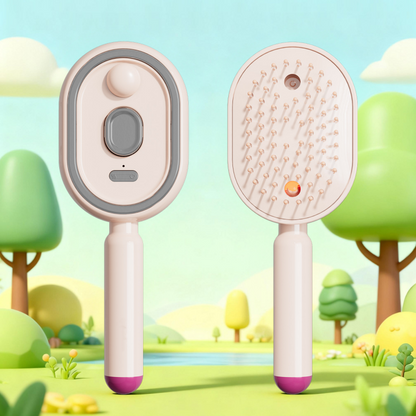 🧴Spazzola elettrica per capelli con funzione spray e massaggio💆♀️✨