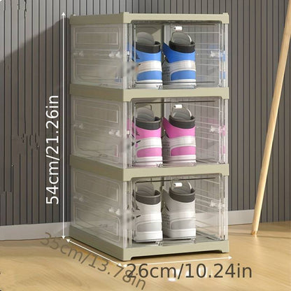 Scatola porta scarpe rinforzata integrata senza installazione