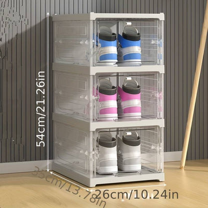 Scatola porta scarpe rinforzata integrata senza installazione
