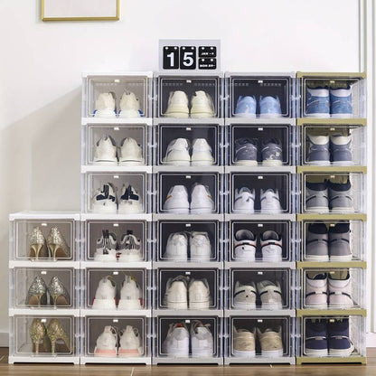 Scatola porta scarpe rinforzata integrata senza installazione