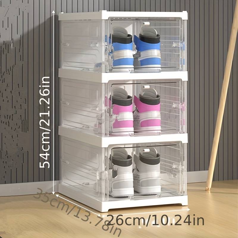Scatola porta scarpe rinforzata integrata senza installazione