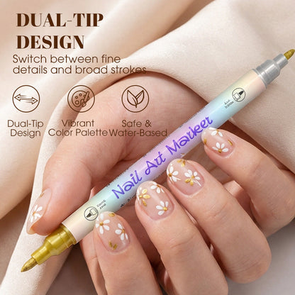 💅🖌️Penna per nail art con doppia punta