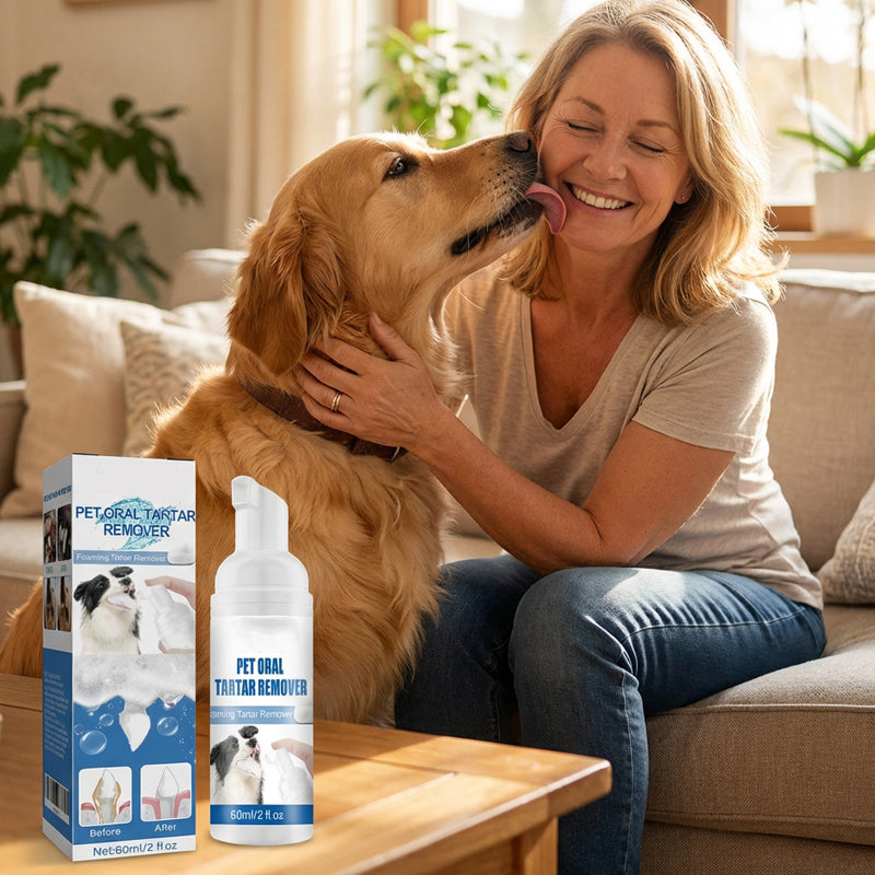 ✨ OFFERTA SPECIALE 50% DI SCONTO! 🐾 Schiuma rimuovi tartaro per animali domestici – Formula naturale e utilizzo semplice!