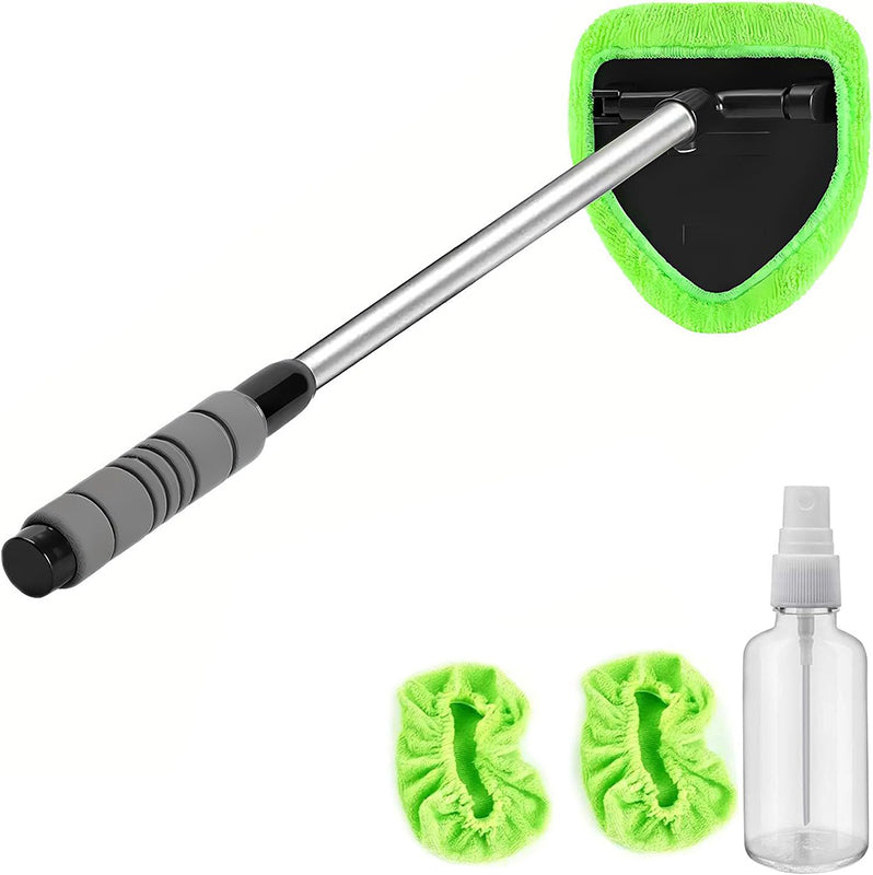 📢SCONTO DEL 50% !!🧽Utente per la pulizia del parabrezza estensibile – Testa rotante a 180° e panni lavabili, raggiungi ogni angolo con meno fatica 🚗