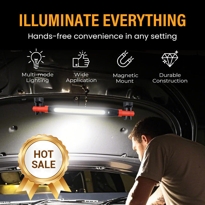 🛠️ Torcia da Lavoro Indistruttibile con Base Magnetica🚗Quattro Modalità Luminose per Officine🔥Garage e Lavori all’Aperto in Qualsiasi Condizione🔥🔥