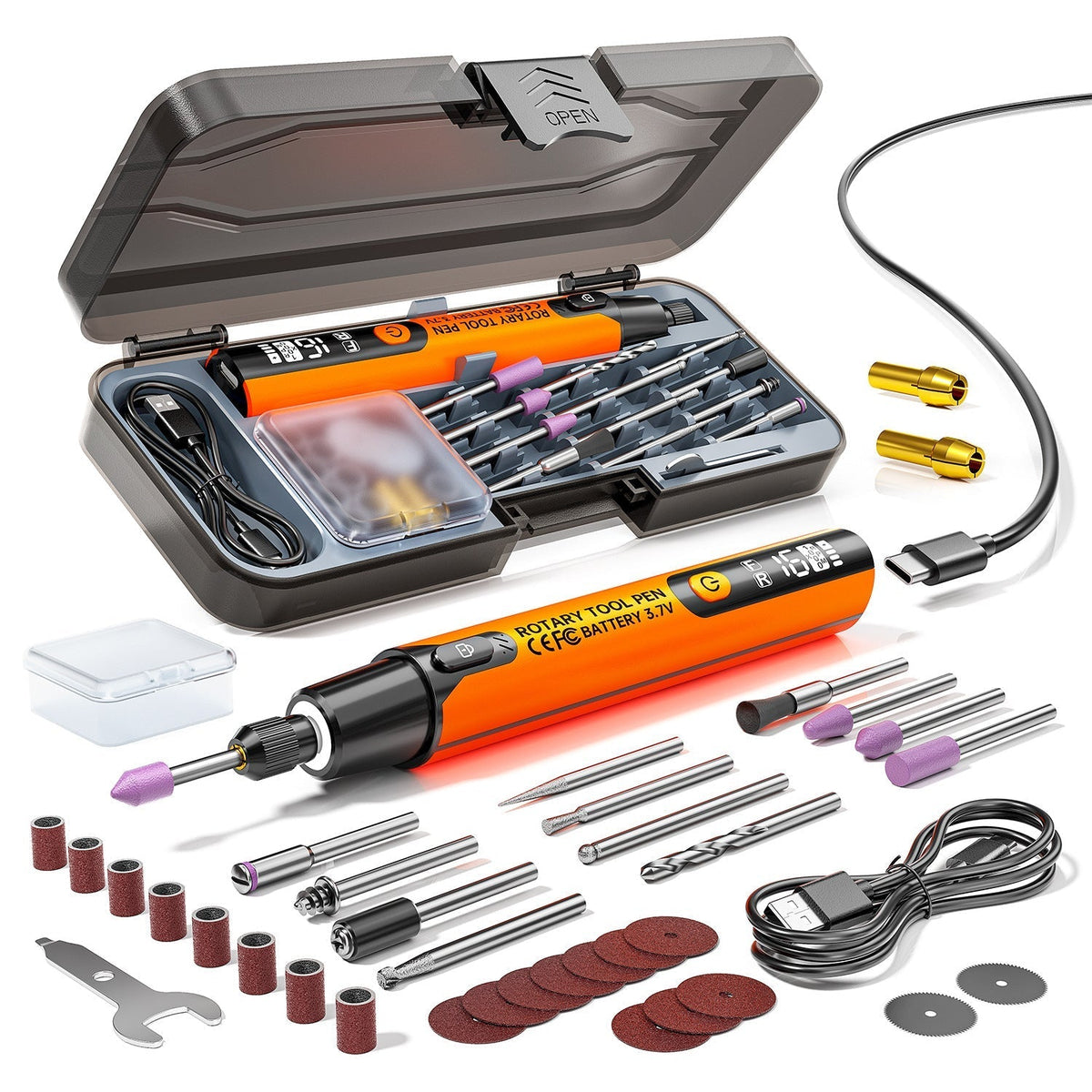 Kit portatile per lucidatura e molatura elettrica