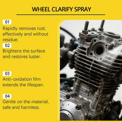 🚗 Detergente spray antiruggine per auto – Elimina ruggine e polvere dei freni, per ruote e carrozzeria – Sicuro e brillante!
