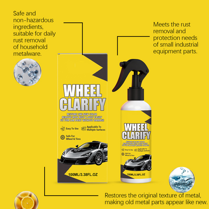 🚗 Detergente spray antiruggine per auto – Elimina ruggine e polvere dei freni, per ruote e carrozzeria – Sicuro e brillante!