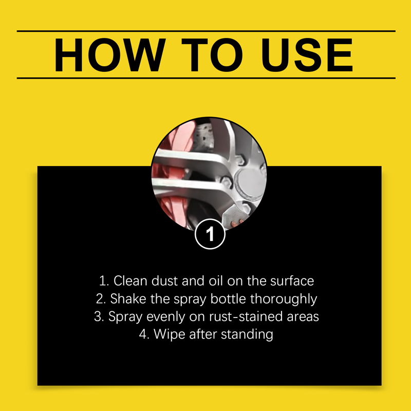 🚗 Detergente spray antiruggine per auto – Elimina ruggine e polvere dei freni, per ruote e carrozzeria – Sicuro e brillante!
