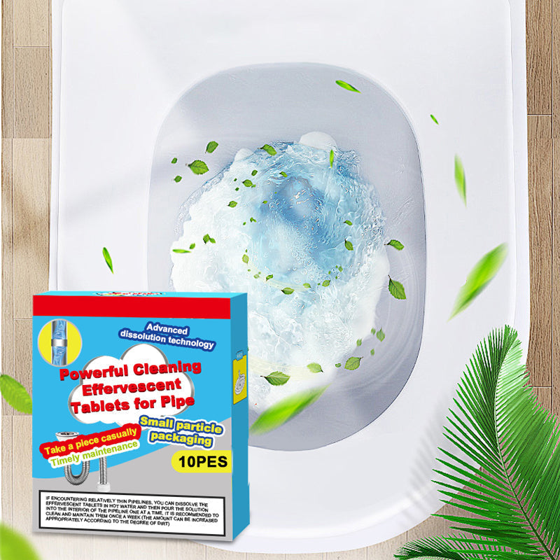 💧✨ Compresse Effervescenti per Tubature & Scarichi 🧹 – Dissolve Capelli, Grasso & Accumuli, Deodorante, Antibatterico – Sicuro per PVC & Fosse Settiche 🌿🏠