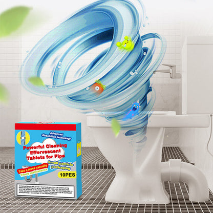 💧✨ Compresse Effervescenti per Tubature & Scarichi 🧹 – Dissolve Capelli, Grasso & Accumuli, Deodorante, Antibatterico – Sicuro per PVC & Fosse Settiche 🌿🏠