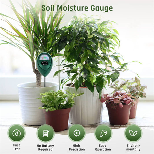 🌱 Misuratore di Umidità del Suolo per Piante | Lettura Istantanea con Scala a Colori 📊 | Previene Ristagni d'Acqua 💧 | Senza Batterie, per Interno ed Esterno