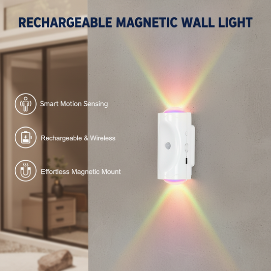 Luce da parete magnetica ricaricabile